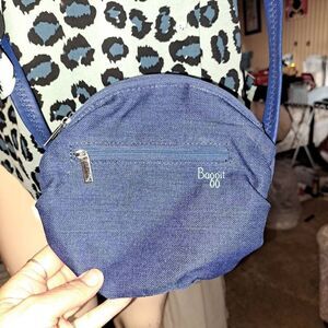 Bright Blue Round Crossbody Purse